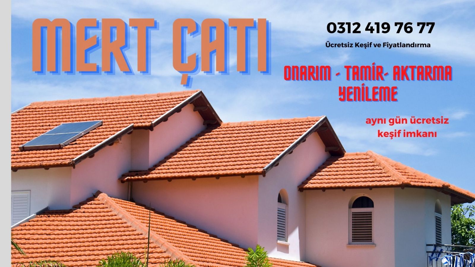 Ankara çatı oluk tamiri